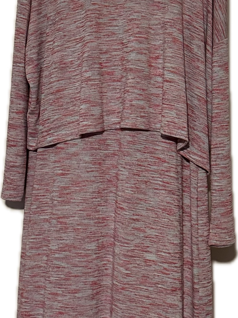 Lou and Grey Heathered Pink Knit Two-Piece Dress Set